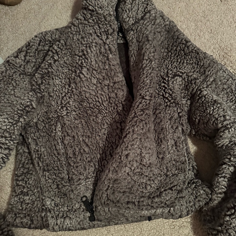 Garage cropped teddy jacket